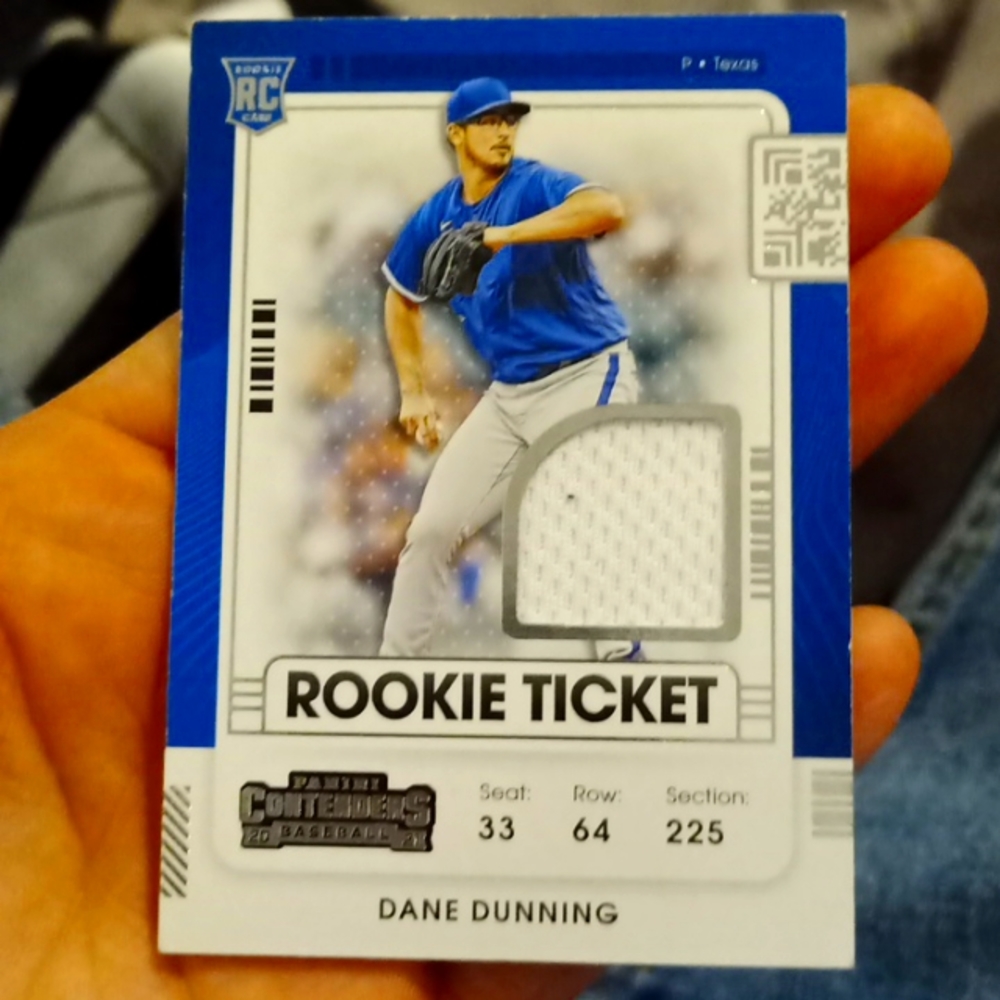 DANE DUNNING BASEBALL CARD